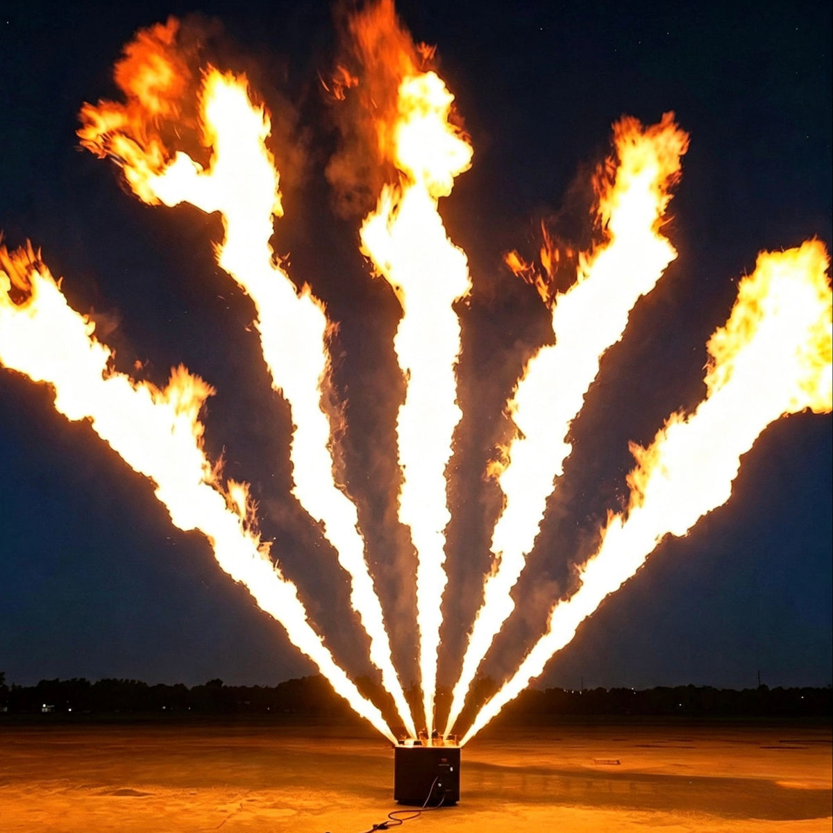 Five Head Flame Machine