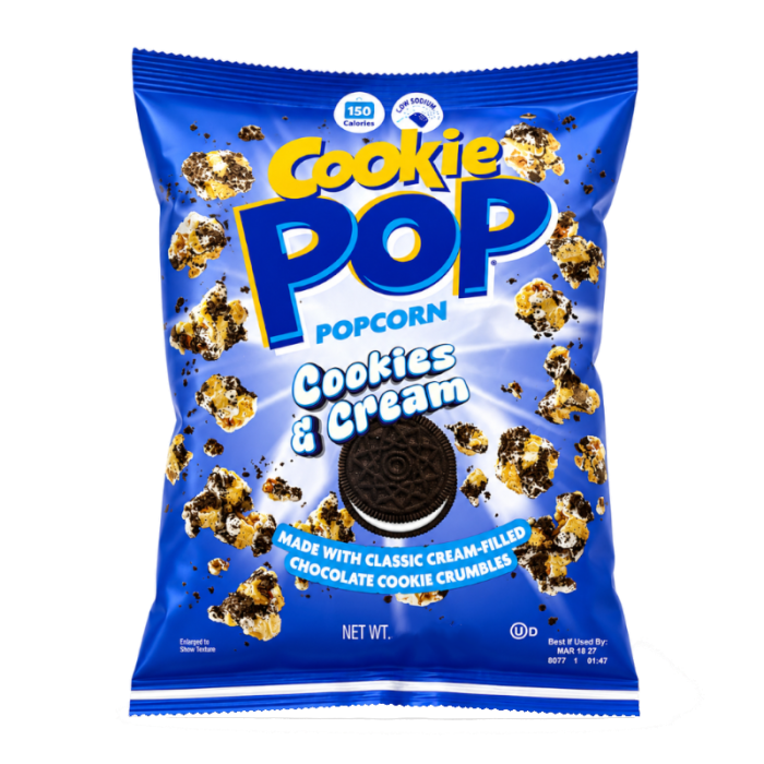 Cookie Pop Cookies & Cream Popcorn 149g-1