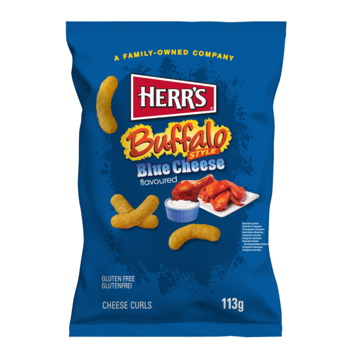 Herr's Buffalo Blue Cheese Curls 113g-1