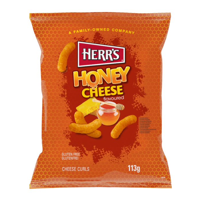Herr's Honey Cheese Curls 113g-1