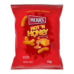 Herr's Hot 'N Honey Cheese Curls 113g-1